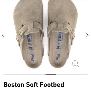 BIRKENSTOCKS BOSTON 40 soft footbed suede leather